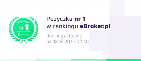 Pożyczka nr 1 w rankingu eBroker.pl